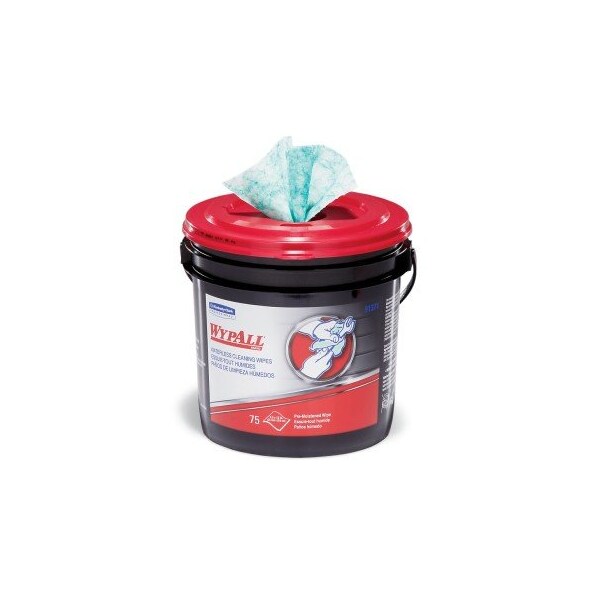 Kc Wypall WypAll Waterless Hand Wipes 450 wipers/case, 75 wipers/bucket, 6 buckets/case 12.25" L